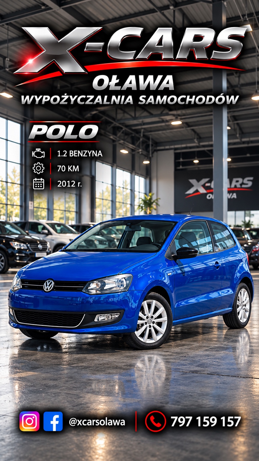 Plakat samochodu: Volkswagen Polo