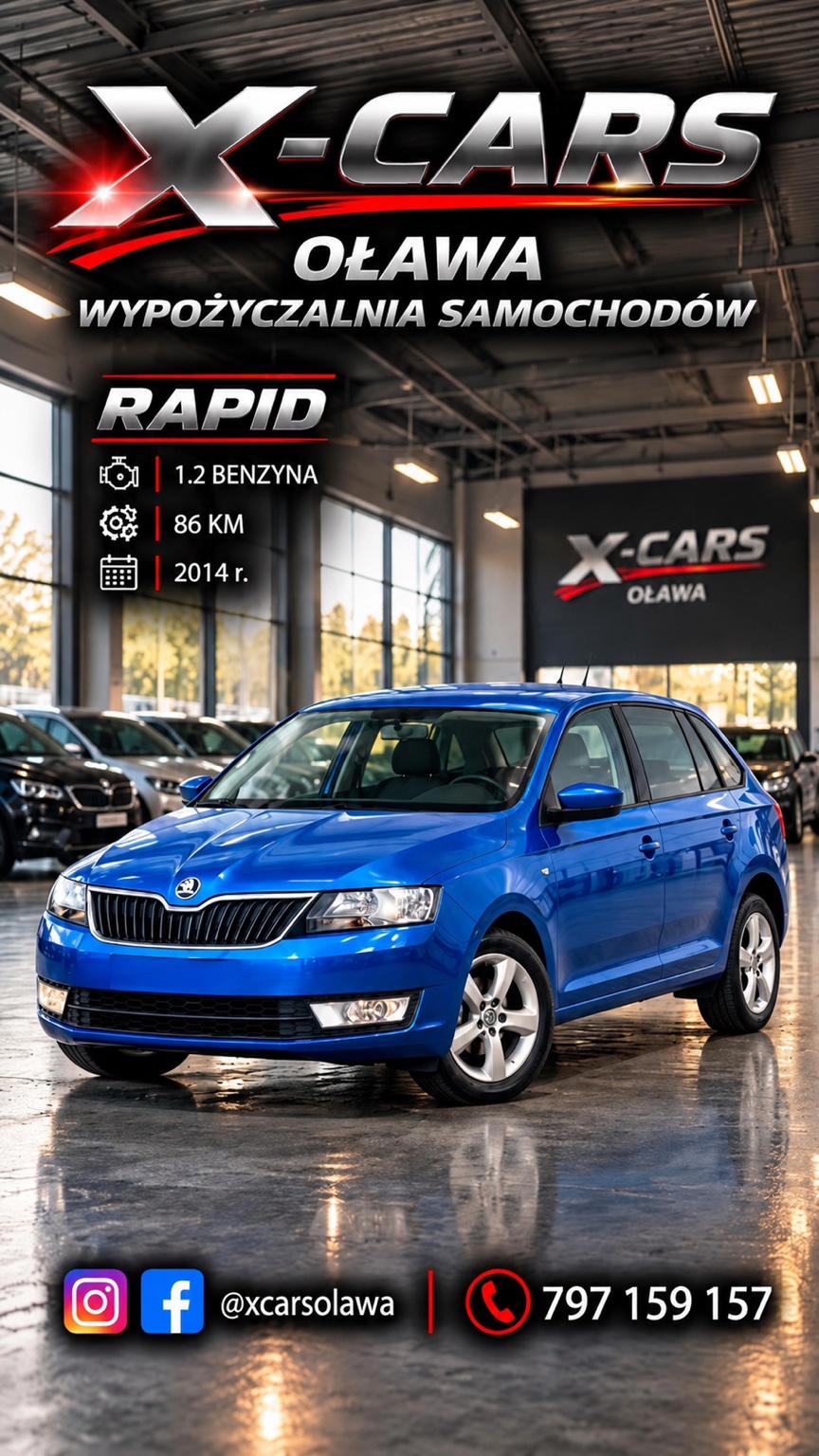 Plakat samochodu: Škoda Rapid