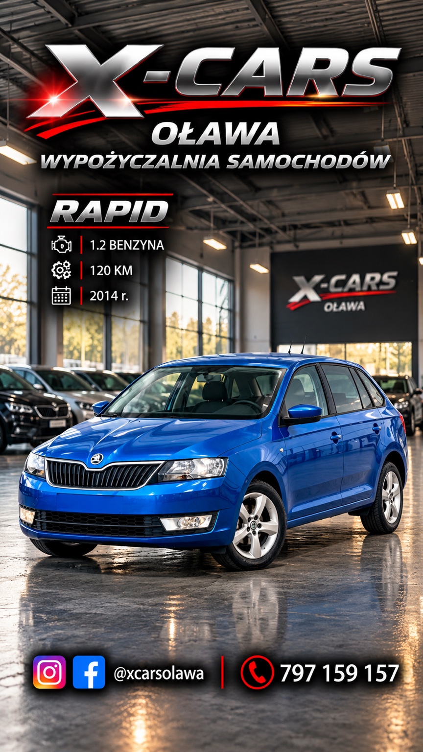 Plakat samochodu: Škoda Rapid